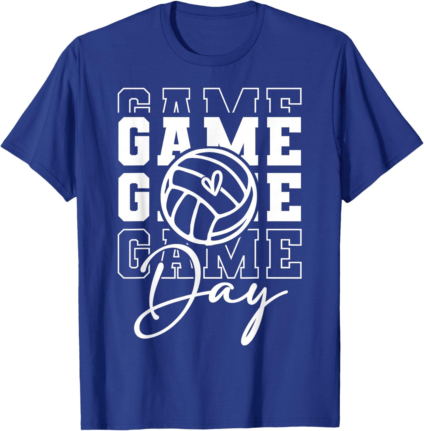 Game Day Sports Game Day Volleyball T-Shirt - T-Shirt | Royal