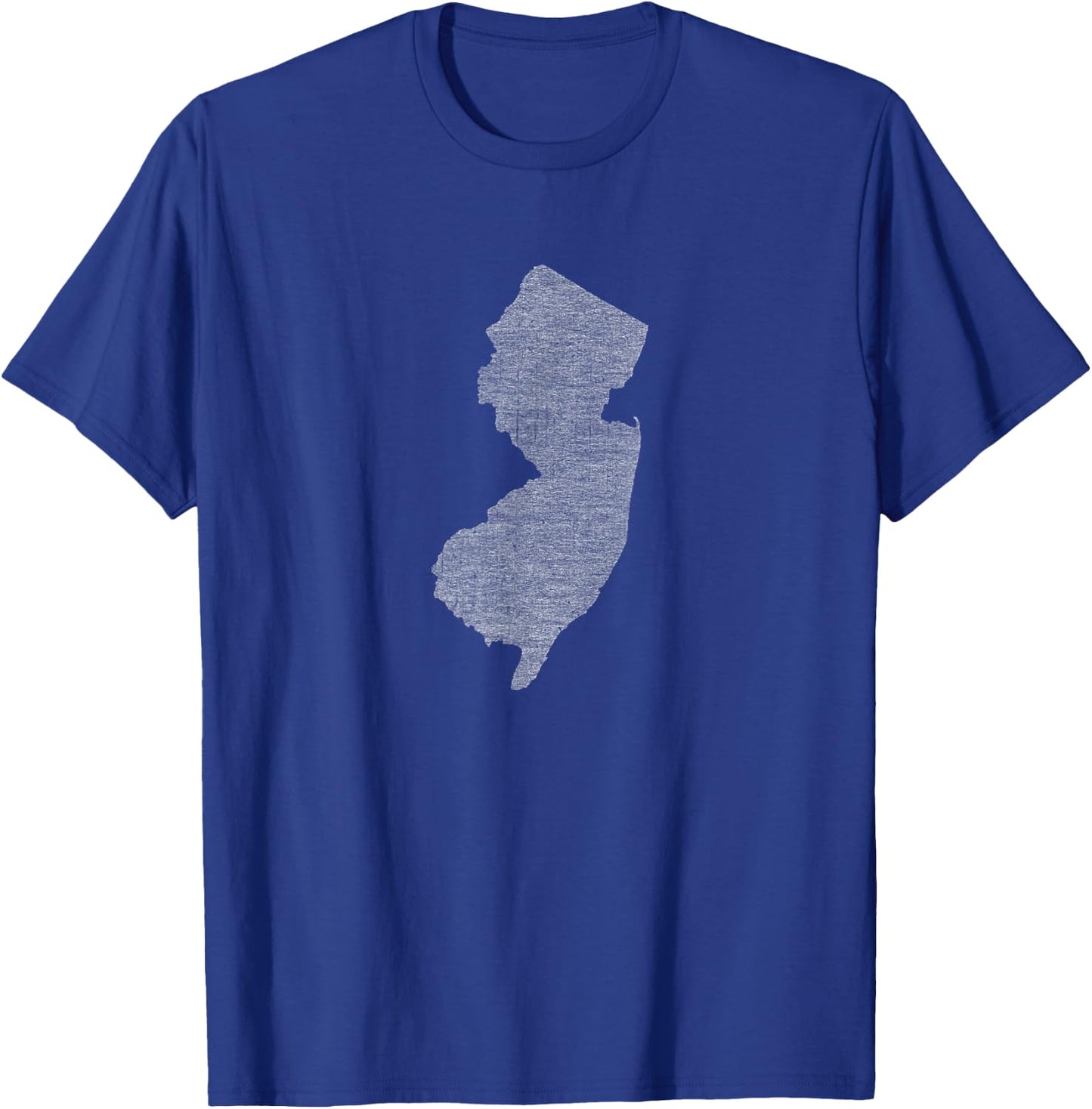 Faded White New Jersey State T-Shirt - T-Shirt | Royal