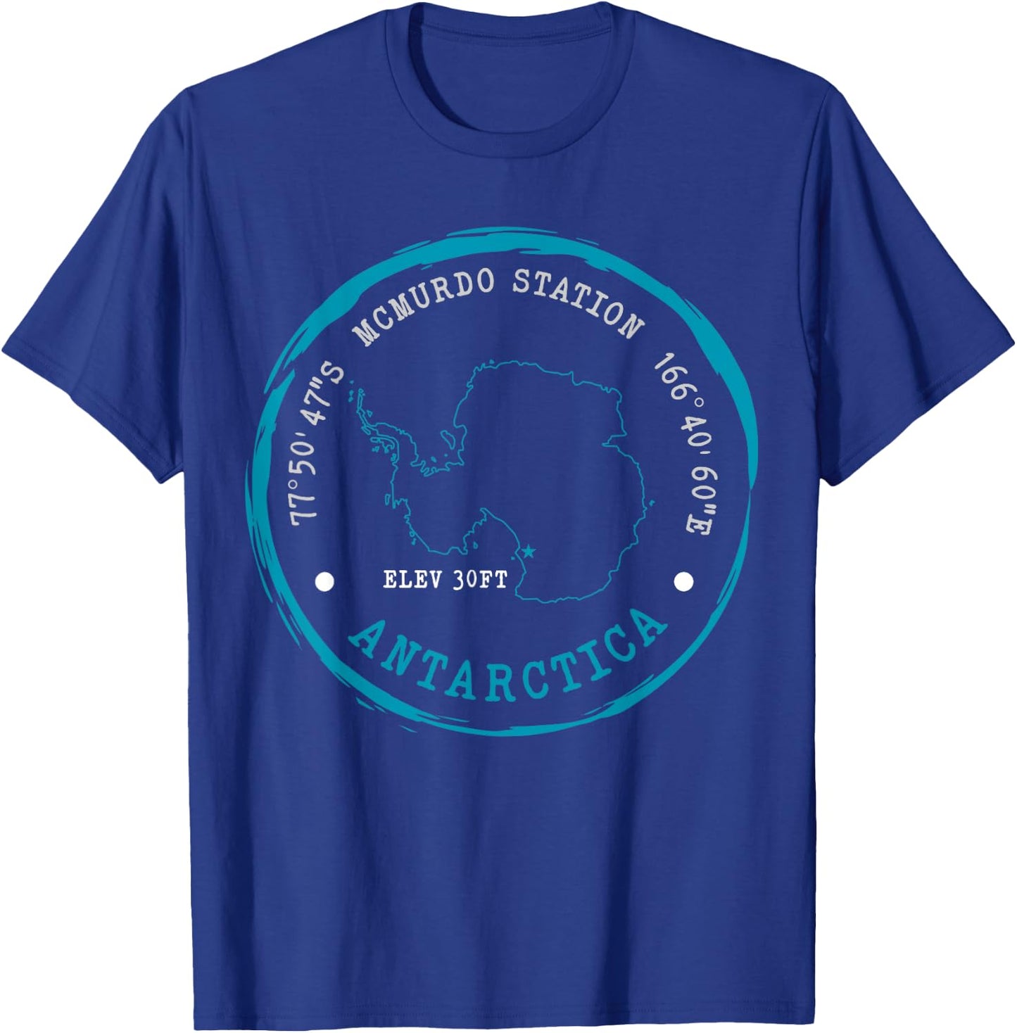 Antarctica - Explore South Pole - Antarctic Circle T-Shirt - T-Shirt | Royal