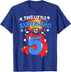 This Little Superhero is 5 Kids Boys 5th Birthday Party T-Shirt - T-Shirt | Royal