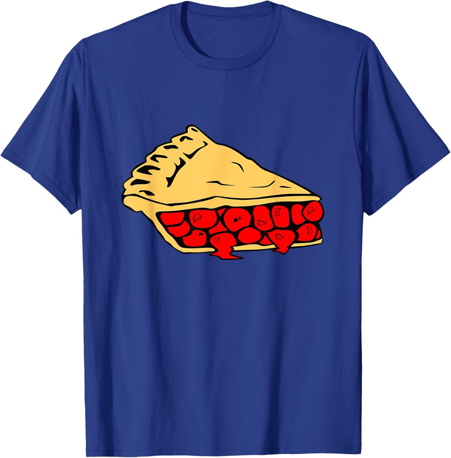 Cherry Pie Slice Funny Random Conversation Piece T-Shirt - T-Shirt | Royal