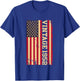 1952 Vintage 74th Birthday 74 Years Old American USA Flag T-Shirt - T-Shirt | Royal