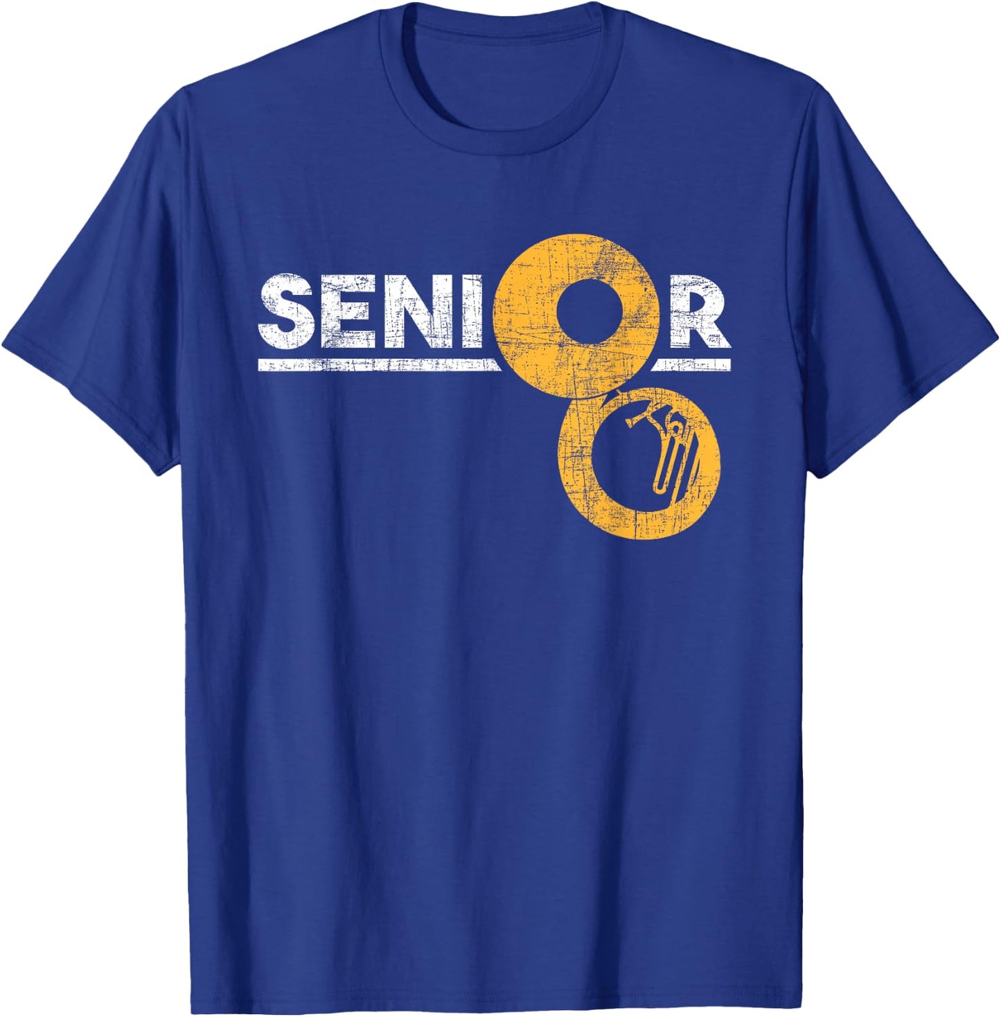 Senior - Sousaphone Player Musical Instrument Lover T-Shirt - T-Shirt | Royal