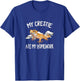 Kids Crestie Ate My Homework Pet Crested Gecko Lover T-Shirt - T-Shirt | Royal