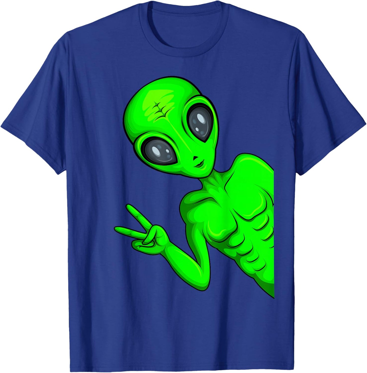 Alien Ufo Children's Women's T-Shirt - T-Shirt | Royal