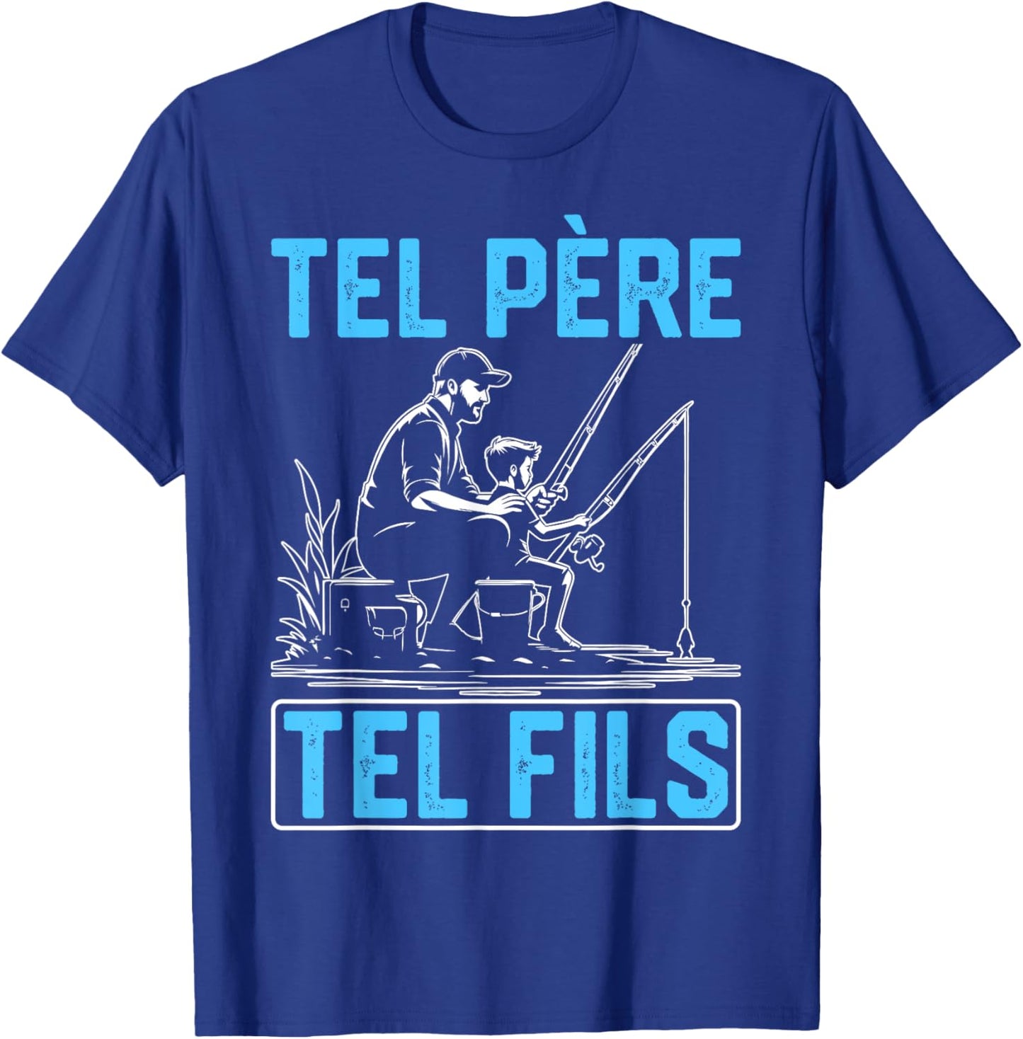 Like father such son accessory fisherman fishing humour child T-Shirt - T-Shirt | Royal