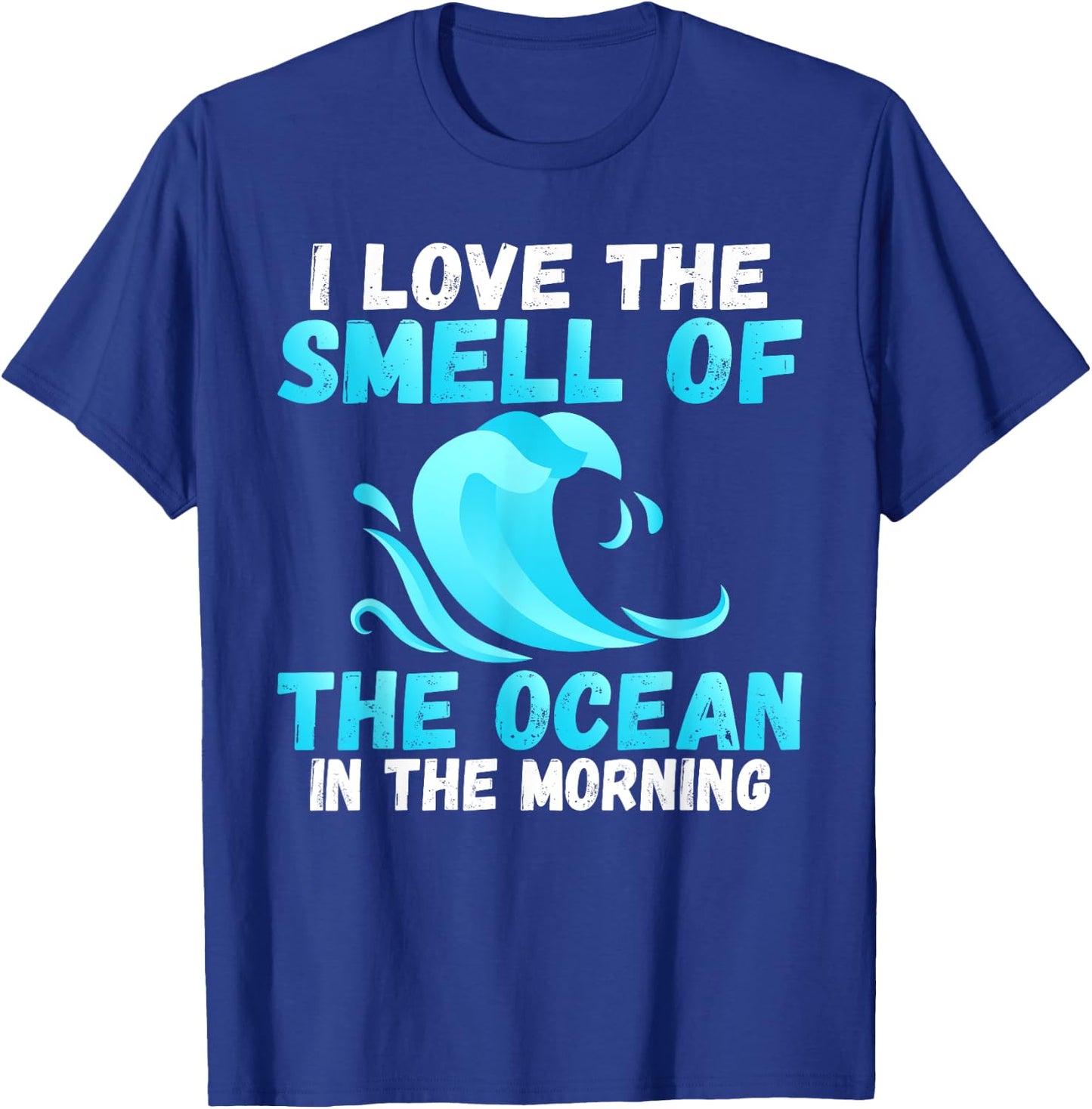 I love the Smell of the Ocean in the Morning Wake Surfer T-Shirt - T-Shirt | Royal