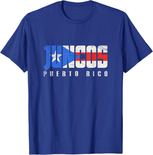 Juncos Puerto Rico, Puerto Rican flag T-Shirt - T-Shirt | Royal