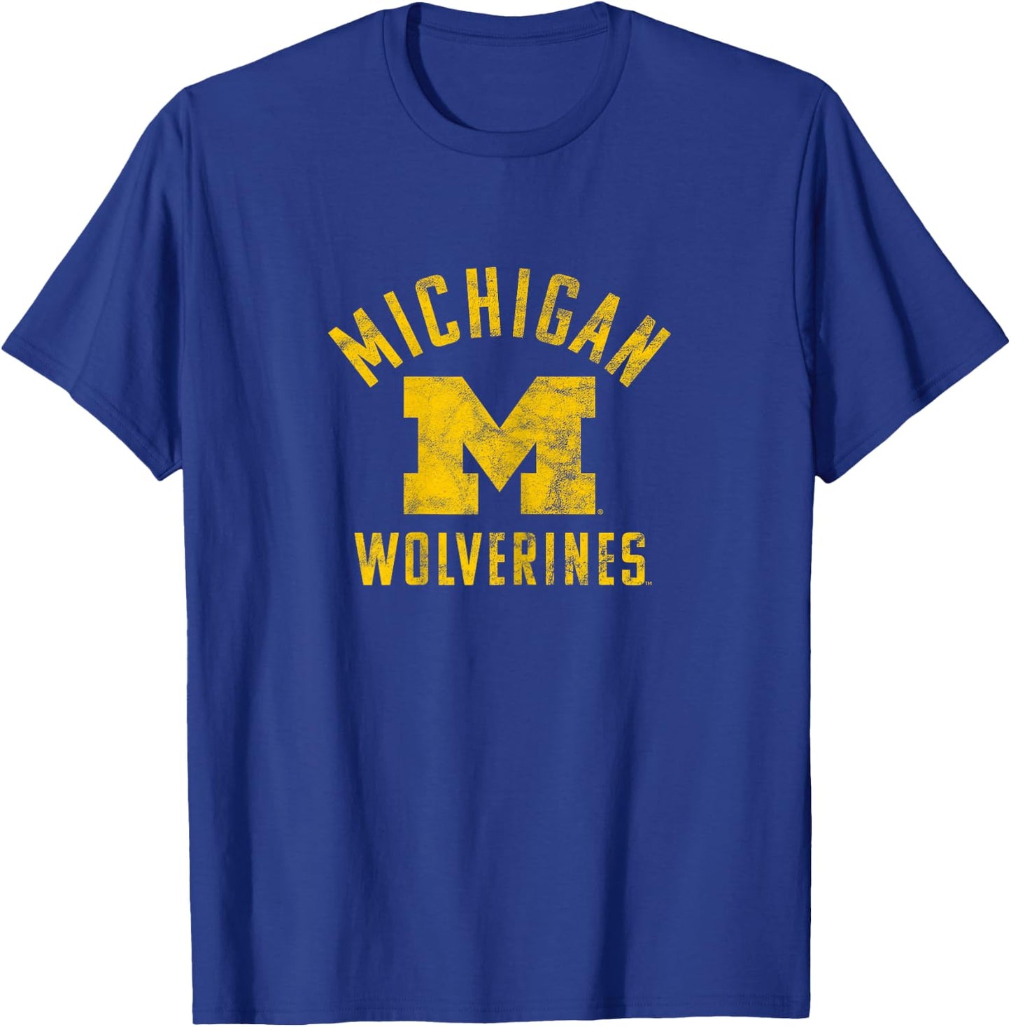 University of Michigan Wolverines U of M Large T-Shirt - T-Shirt | Royal