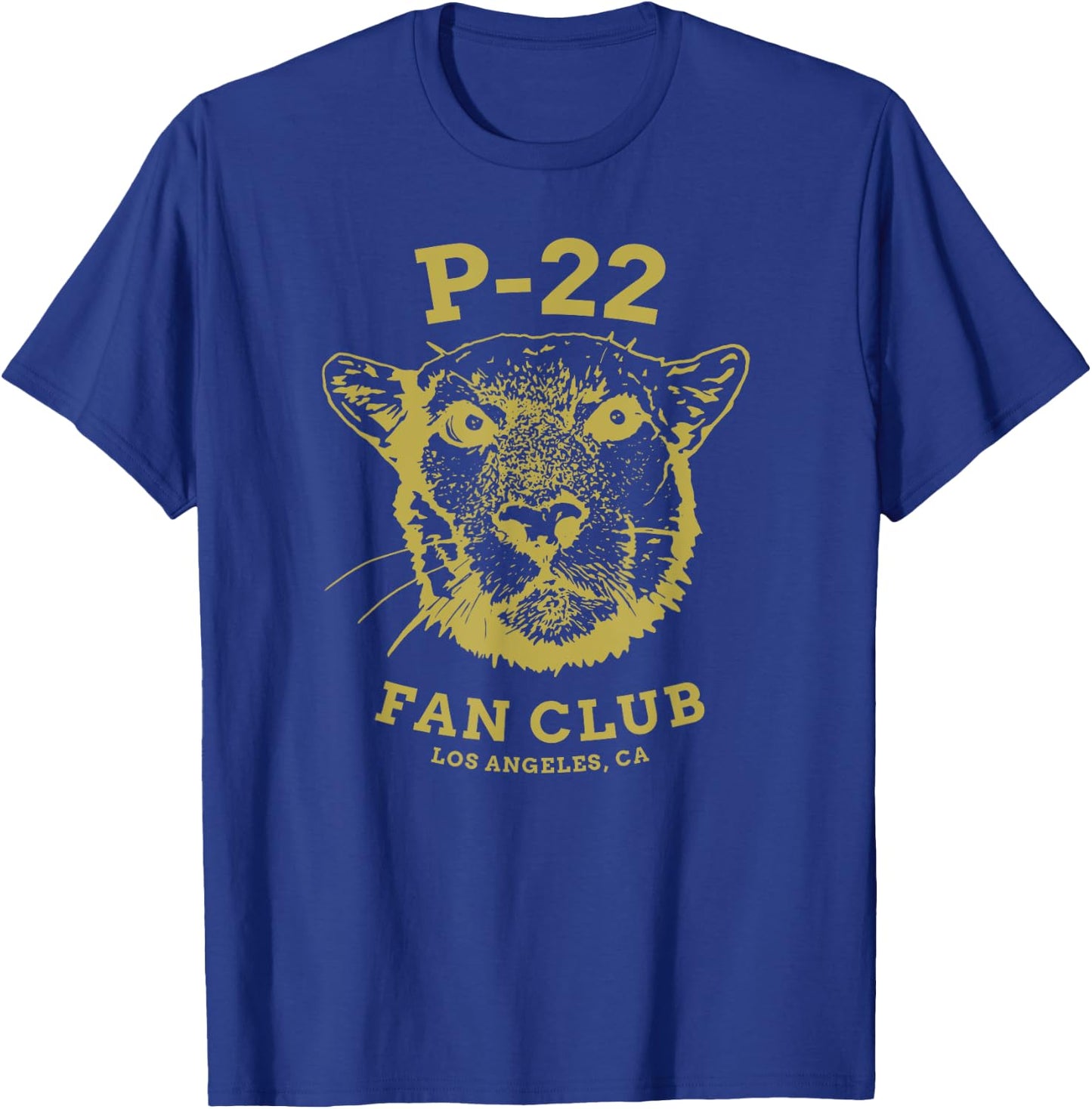 P-22 Mountain Lion Legend LA California Art P22 Peace Love T-Shirt - T-Shirt | Royal