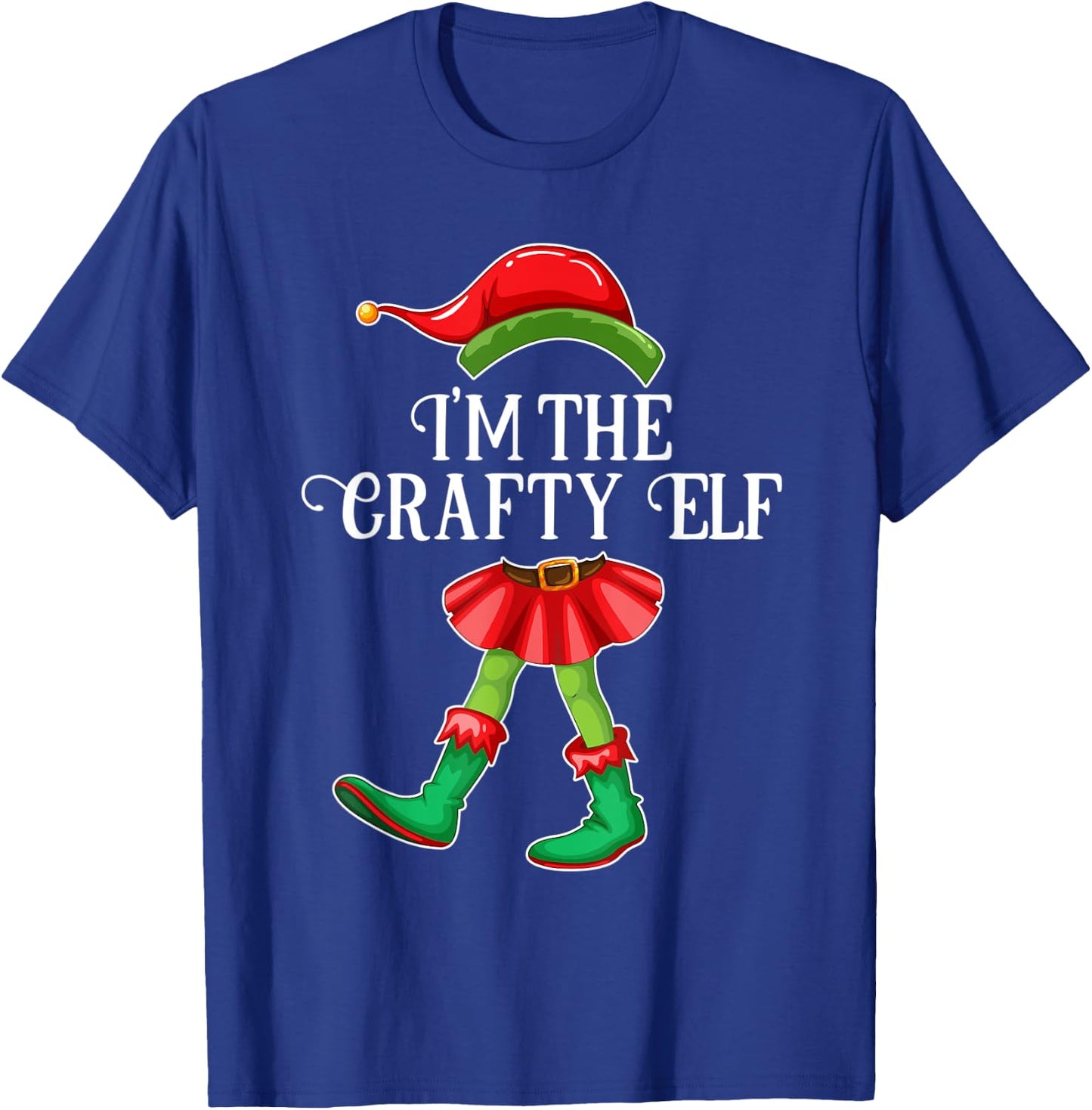 I'm the Crafty Elf Christmas Matching Family Group Gift T-Shirt - T-Shirt | Royal