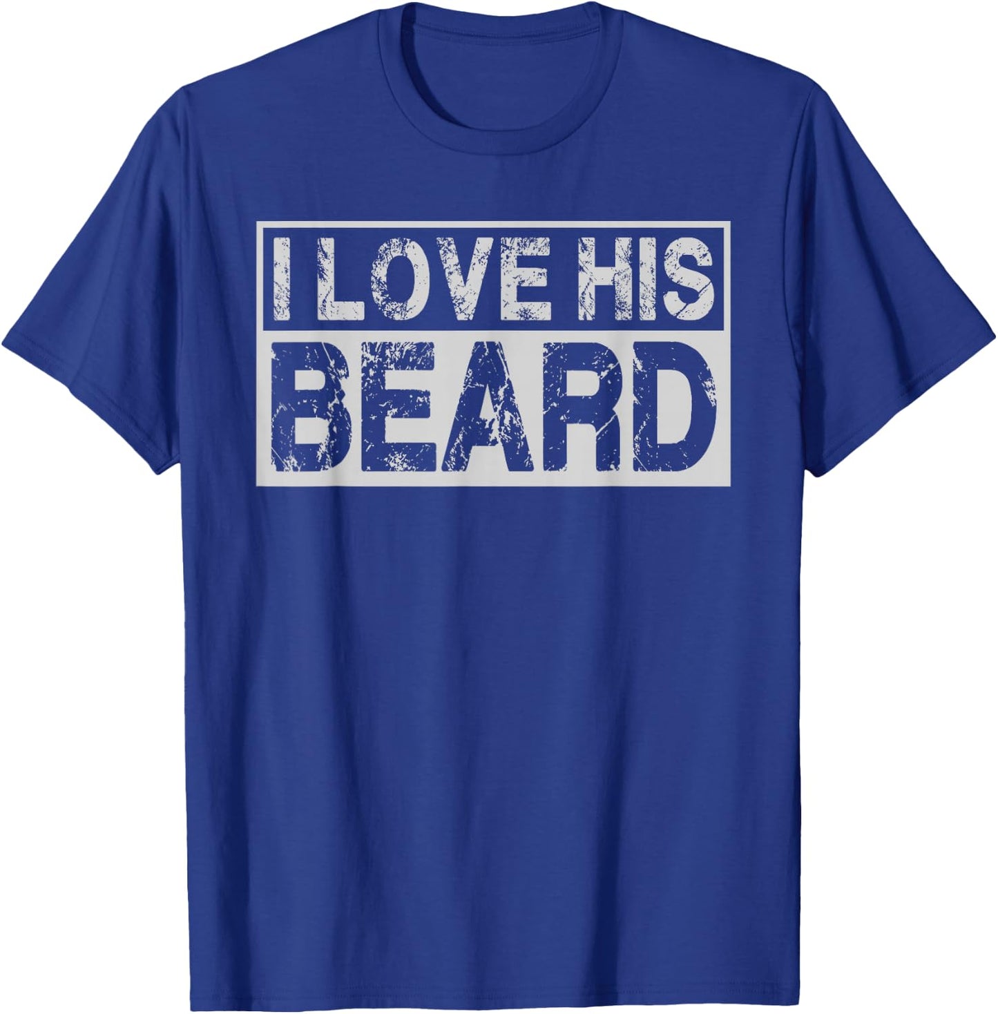 I Love His Beard Her Butt Matching Couples Compliment 2PCS T-Shirt - T-Shirt | Royal