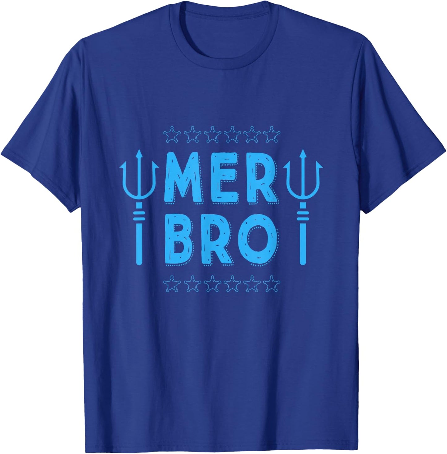 Merbro Brother Of A Mermaid Birthday Swimming T-Shirt - T-Shirt | Royal