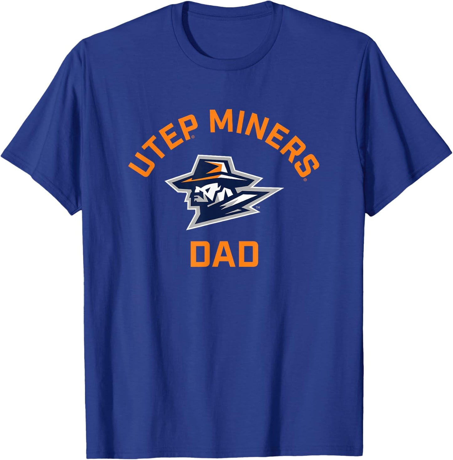 University of Texas El Paso UTEP Miners Arched Dad T-Shirt - T-Shirt | Royal