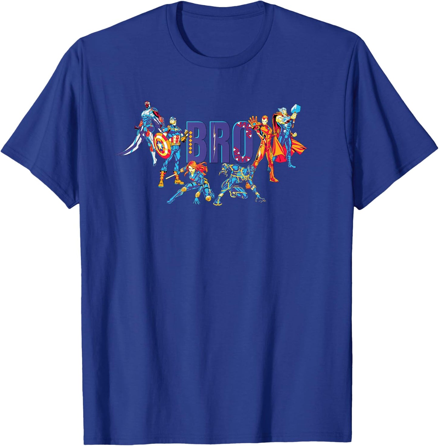 Marvel Super Heroes Avengers Family Vacation Trip Bro T-Shirt - T-Shirt | Royal