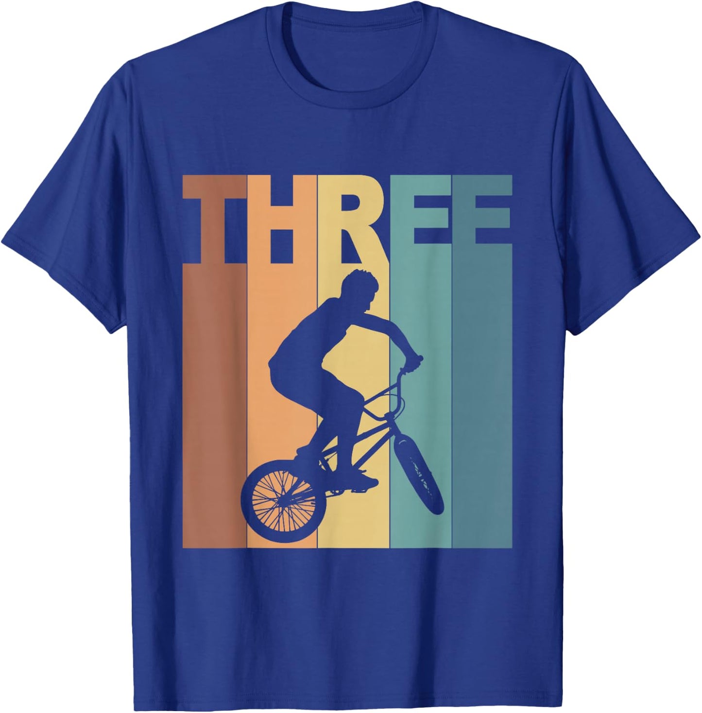 3rd Birthday BMX Bicycle Bike 3 Year Old Boys Birthday T-Shirt - T-Shirt | Royal