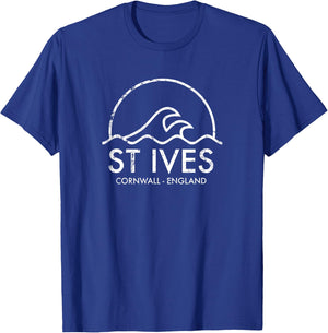 St Ives, Cornwall, England UK T-Shirt - T-Shirt | Royal
