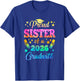 Proud Sister Of A Class Of 2026 Graduate Senior 26 Tie Dye T-Shirt - T-Shirt | Royal