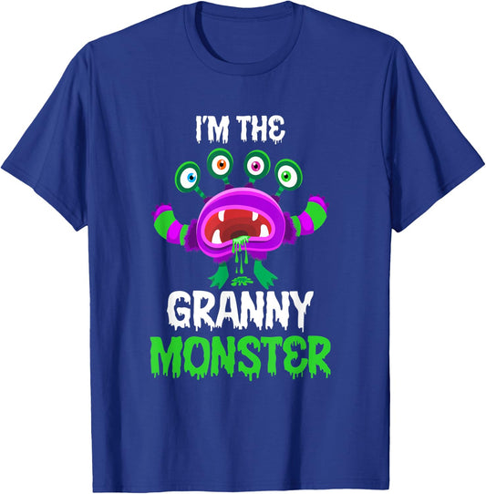 I'm The Granny Monster Matching Family Halloween T-Shirt - T-Shirt | Royal