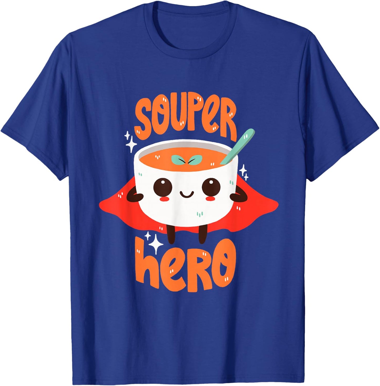 Superhero Soup Pun T-Shirt - T-Shirt | Royal