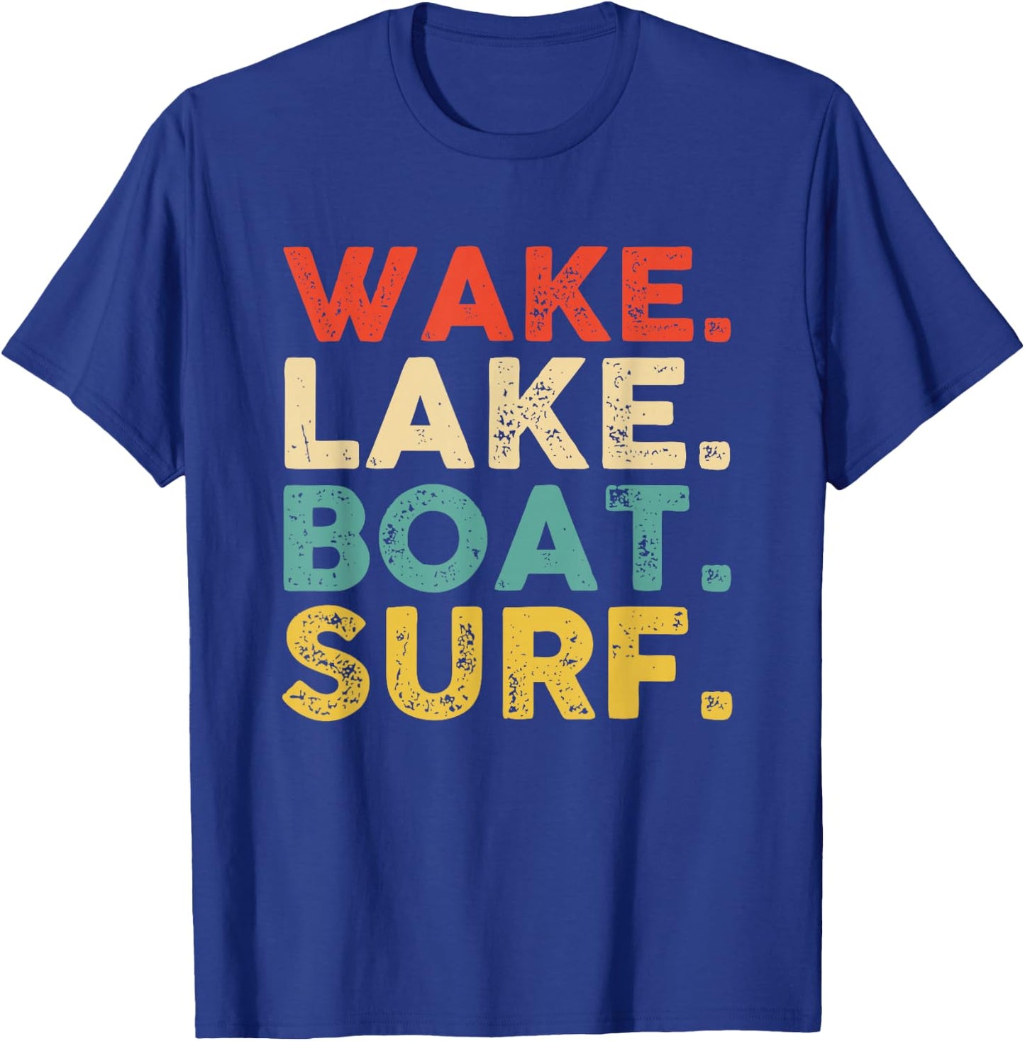 Wake Surfing Wake Surf Wake Surfing Rope Wake Surfboards T-Shirt - T-Shirt | Royal