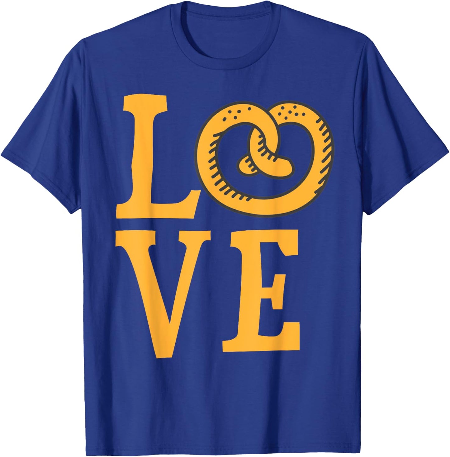 I Love Soft Pretzels Trendy Foodie Food Pretzel Lover Gift T-Shirt - T-Shirt | Royal