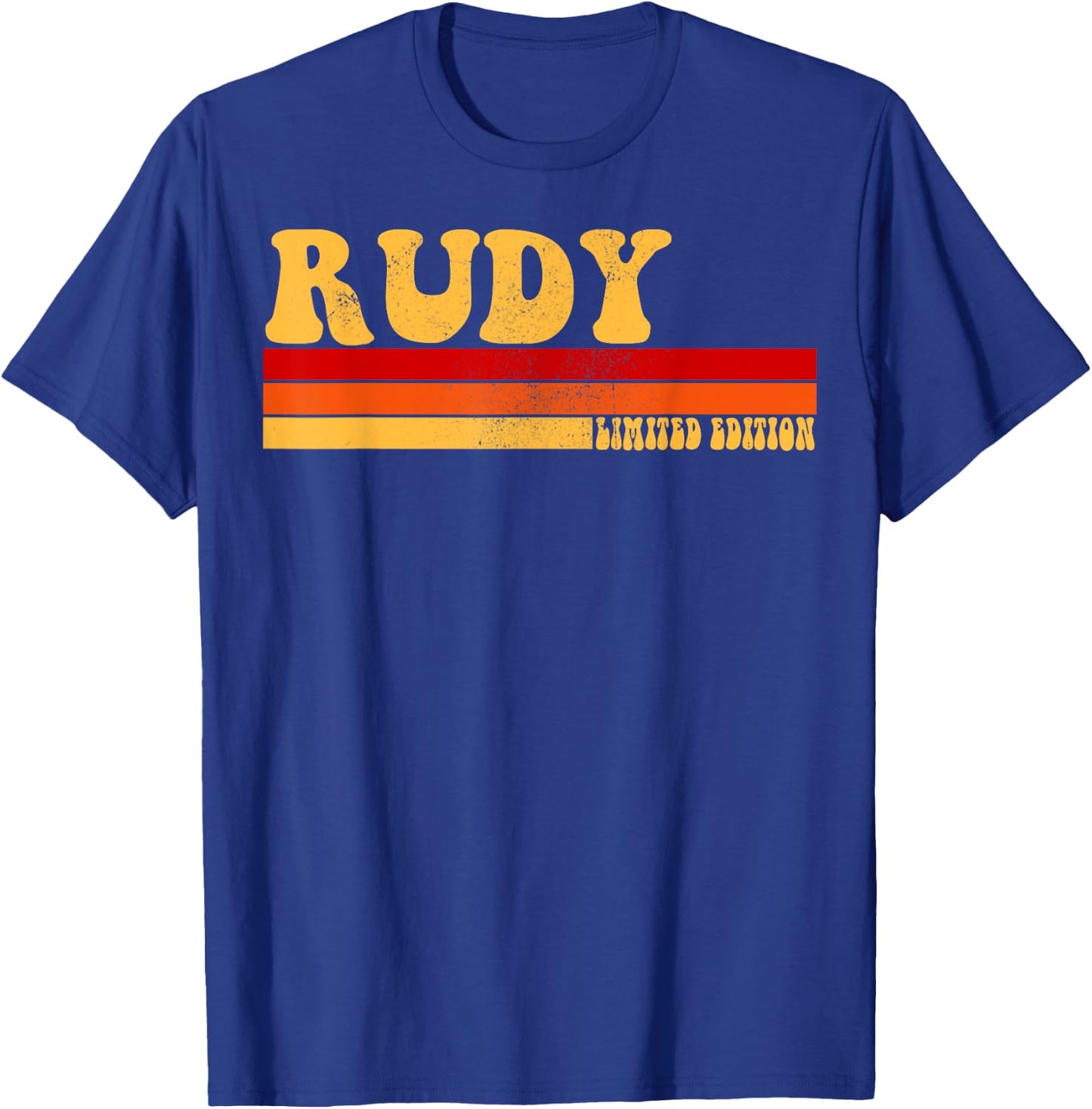 RUDY Name Personalized Idea Men Retro Vintage RUDY T-Shirt - T-Shirt | Royal