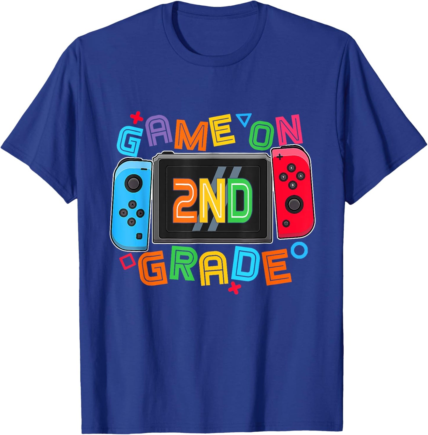Game On 2nd Grade Gamer Boys Kids Back To School First Day T-Shirt - T-Shirt | Royal