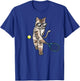 Funny Tennis Cat T-Shirt - T-Shirt | Royal