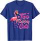 Kids Two Flocking Cute Flamingo 2 Years Old 2nd Birthday Kids T-Shirt - T-Shirt | Royal