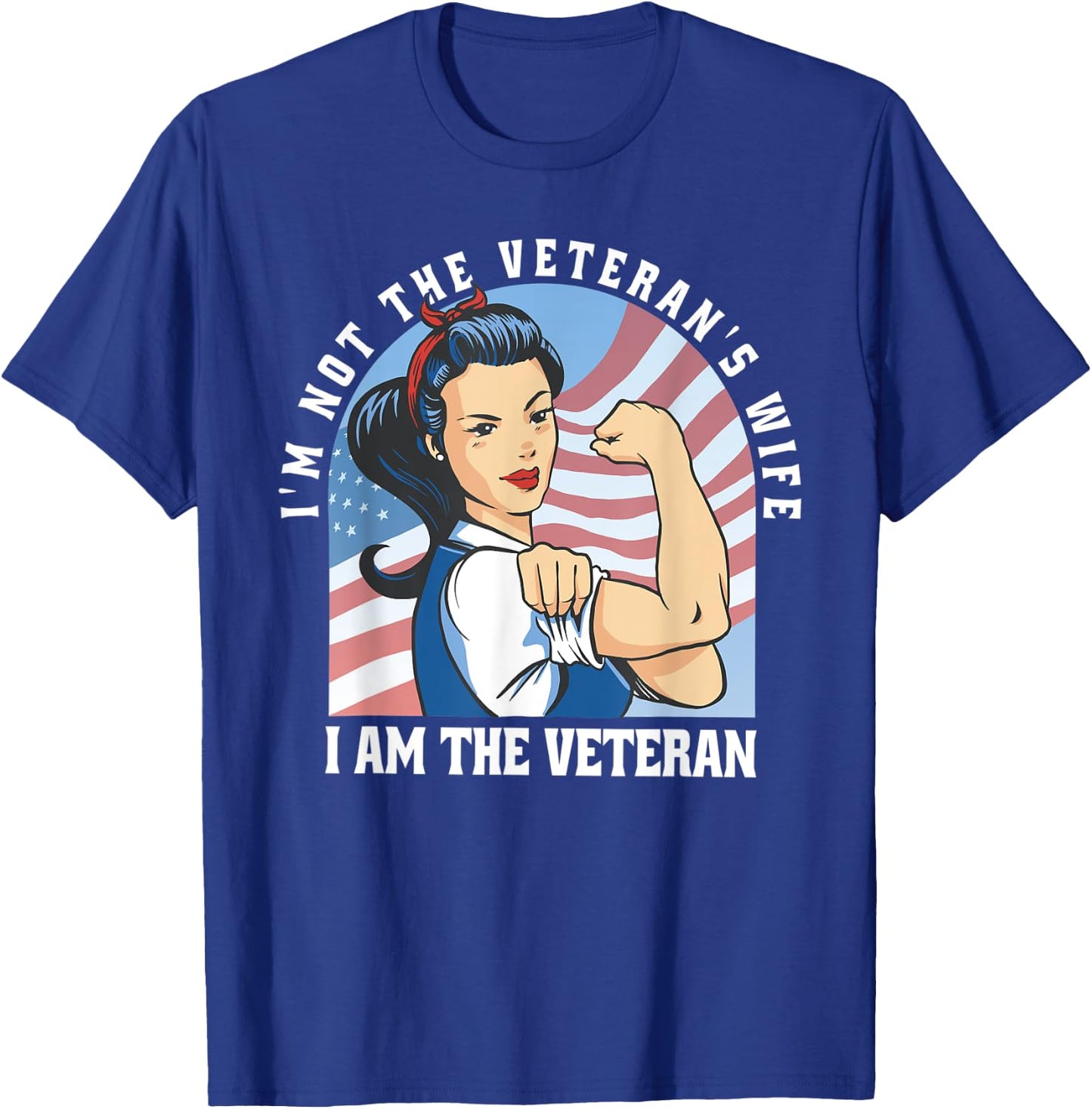 Woman Veteran - Veteran's Day Quote Saying T-Shirt - T-Shirt | Royal