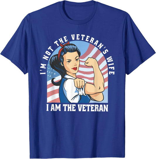 Woman Veteran - Veteran's Day Quote Saying T-Shirt - T-Shirt | Royal