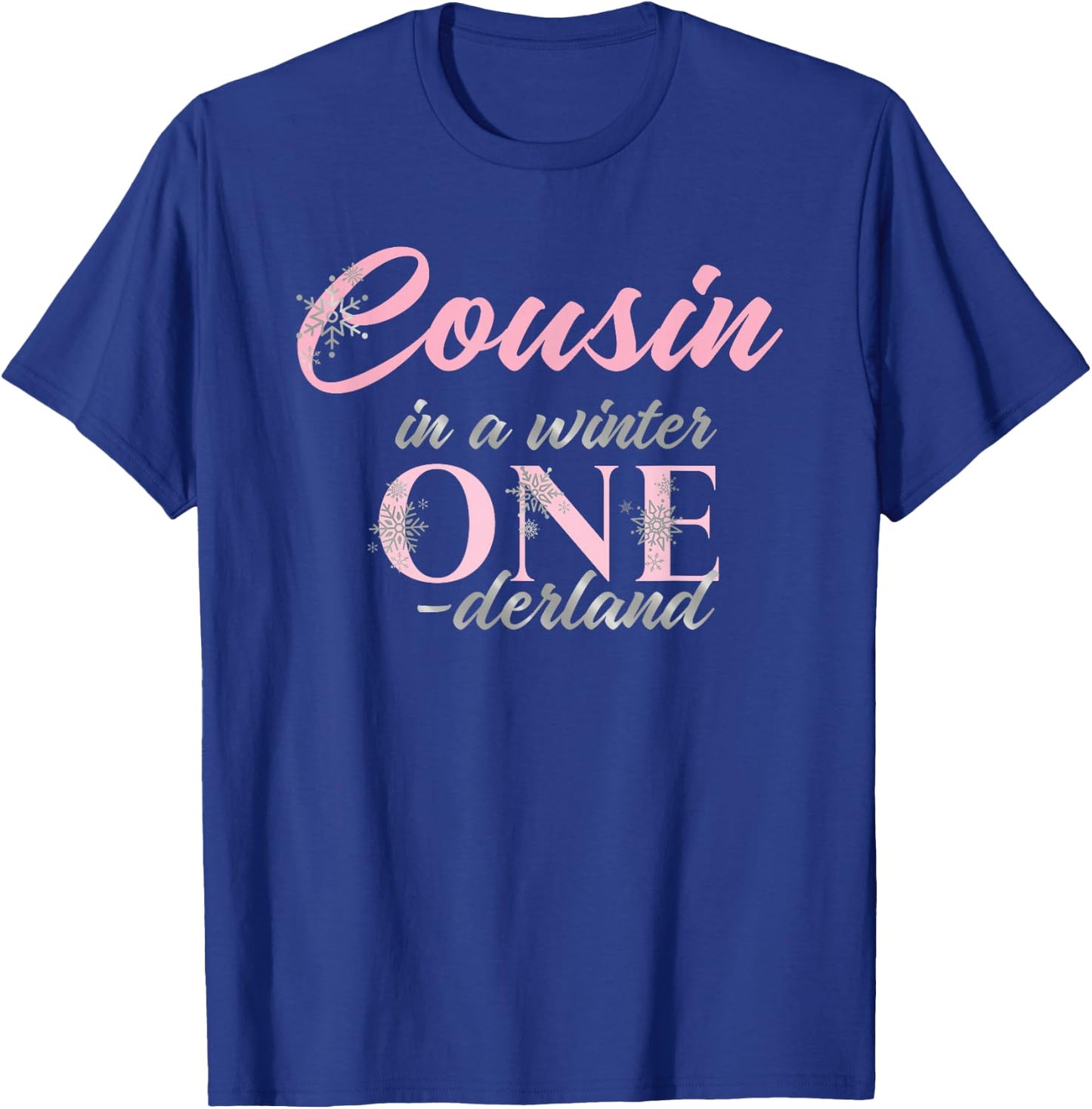 Cousin Of The Birthday for Girl Winter Onederland 1st T-Shirt - T-Shirt | Royal
