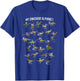 My Dinosaurs Alphabet ABC Dino Identification Educational T-Shirt - T-Shirt | Royal