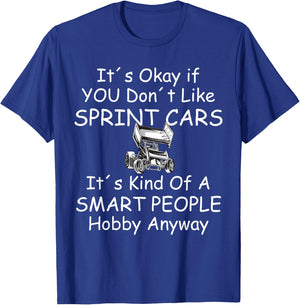 Funny Sprint Car Racing T-Shirt - T-Shirt | Royal