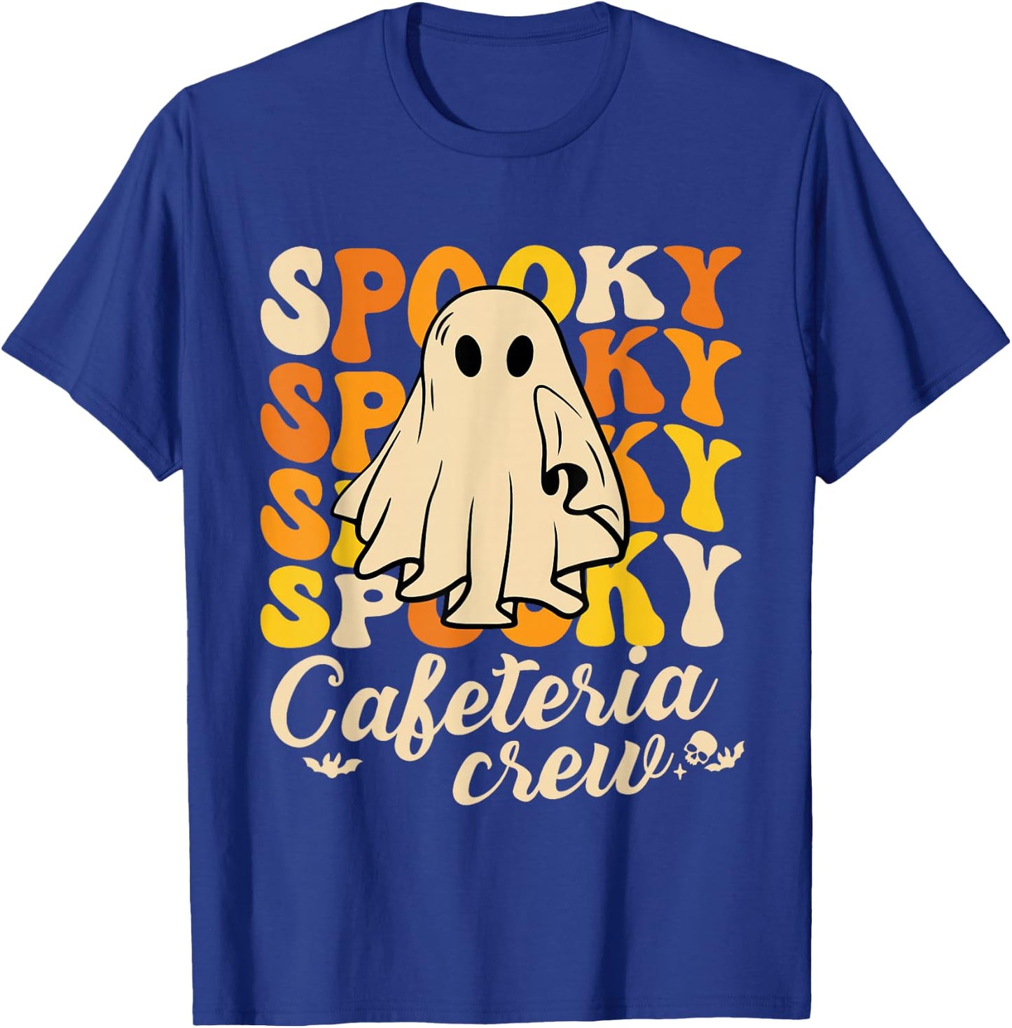 Spooky Cafeteria Crew Squad Halloween Costume Lunch Lady T-Shirt - T-Shirt | Royal