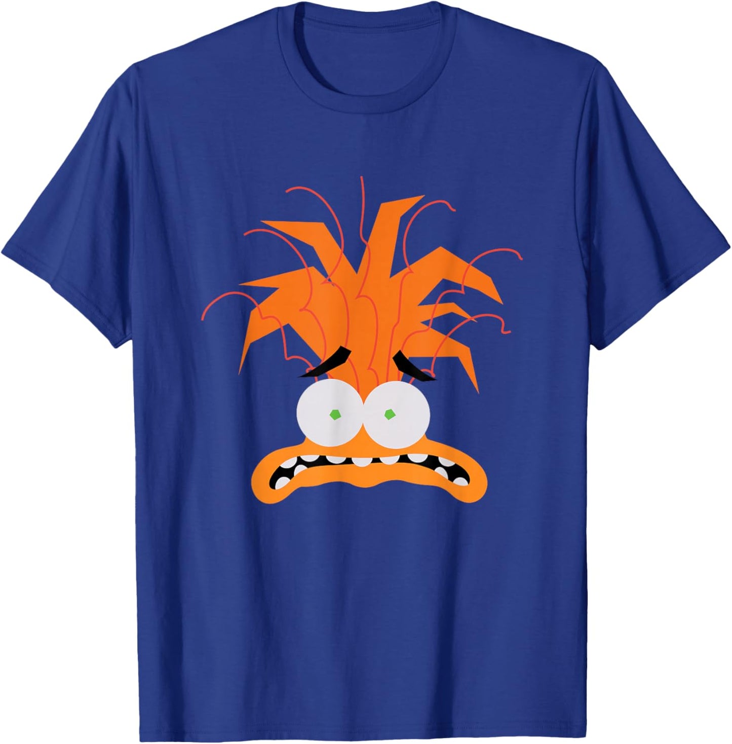 Disney Pixar Inside Out 2 Anxiety Big Head Logo T-Shirt - T-Shirt | Royal