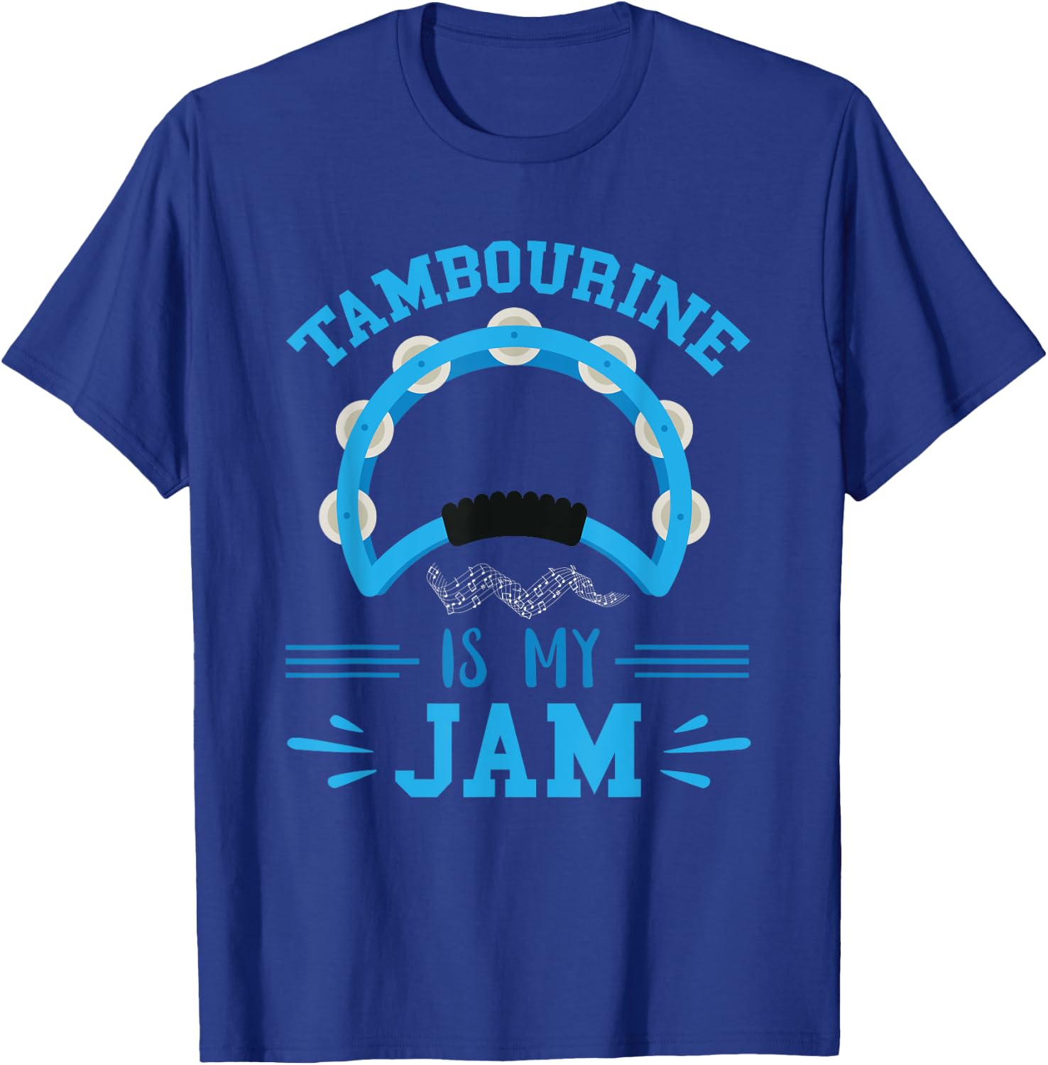 Tambourine Musical Instrument My Jam Tambourine Player T-Shirt - T-Shirt | Royal