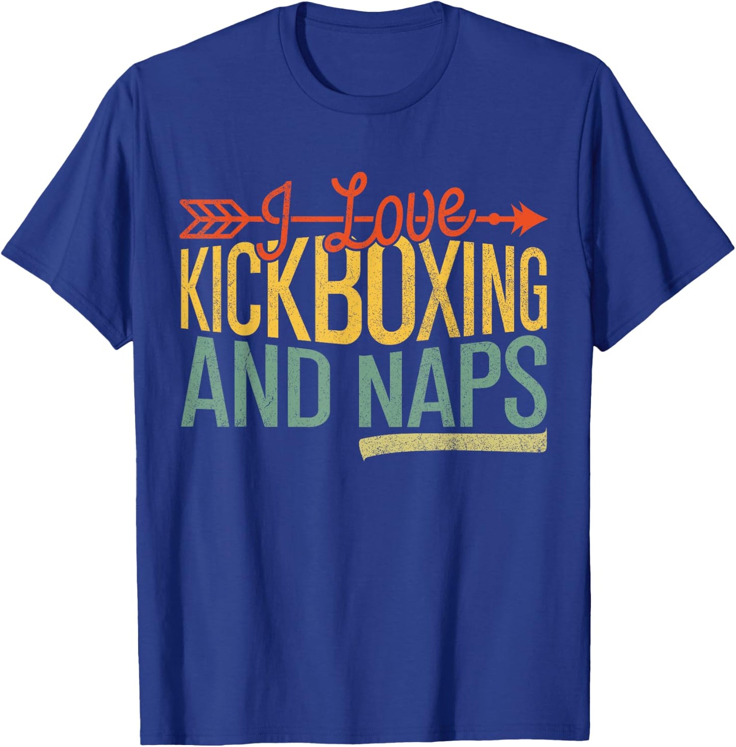 I Love Kickboxing And Naps Funny Kickbox Women Martials Arts T-Shirt - T-Shirt | Royal