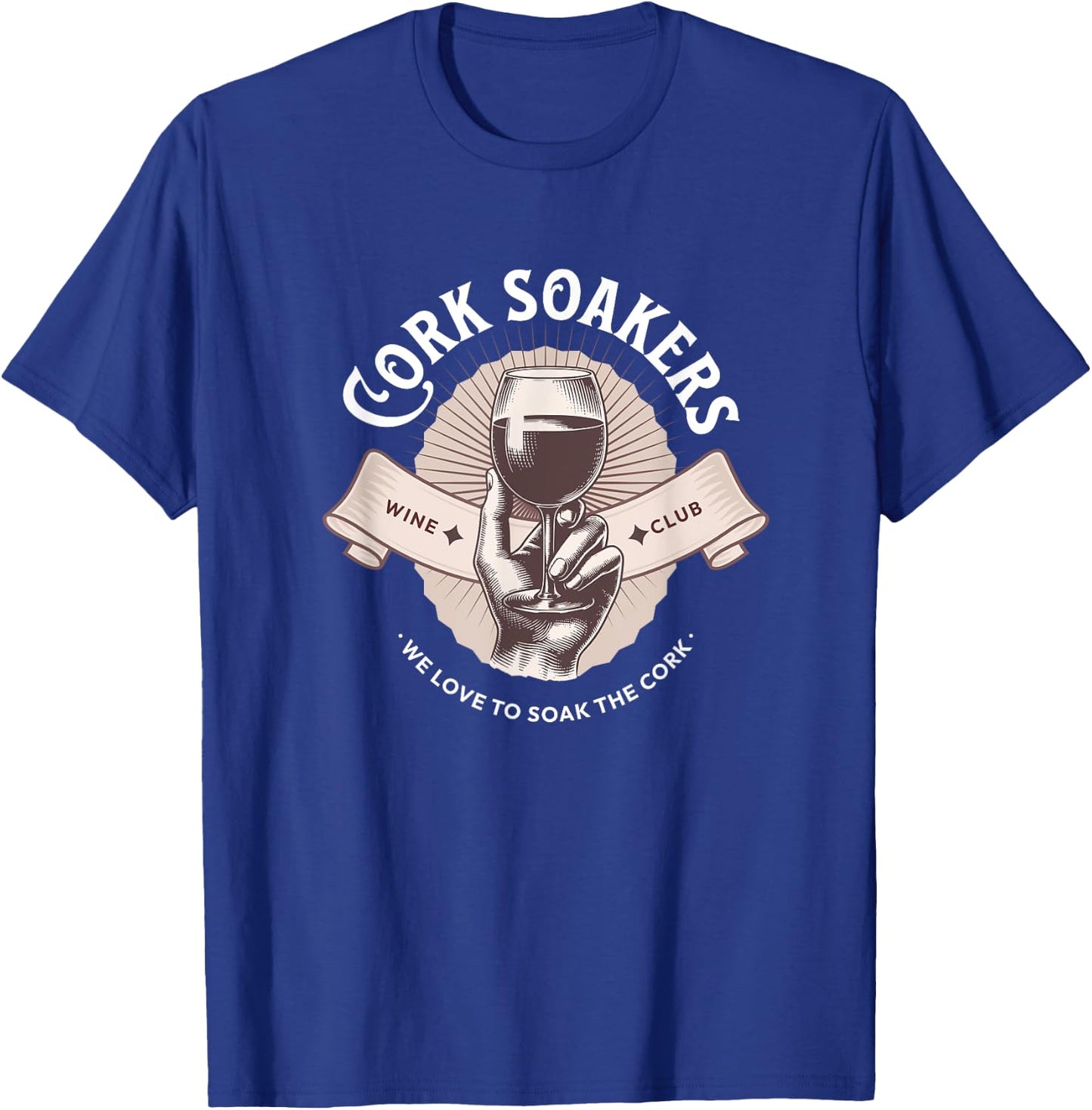 Cork Soakers Wine Club T-Shirt - T-Shirt | Royal