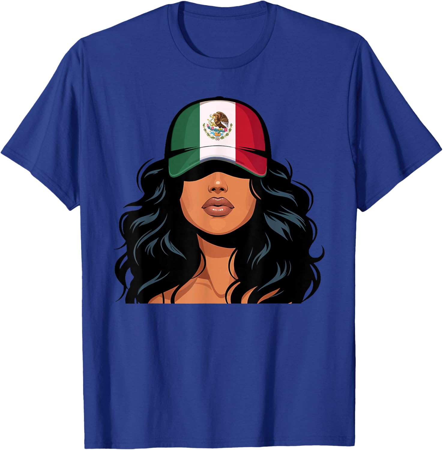 Mexican Girl Mexico Flag Proud Mexicana Women T-Shirt - T-Shirt | Royal