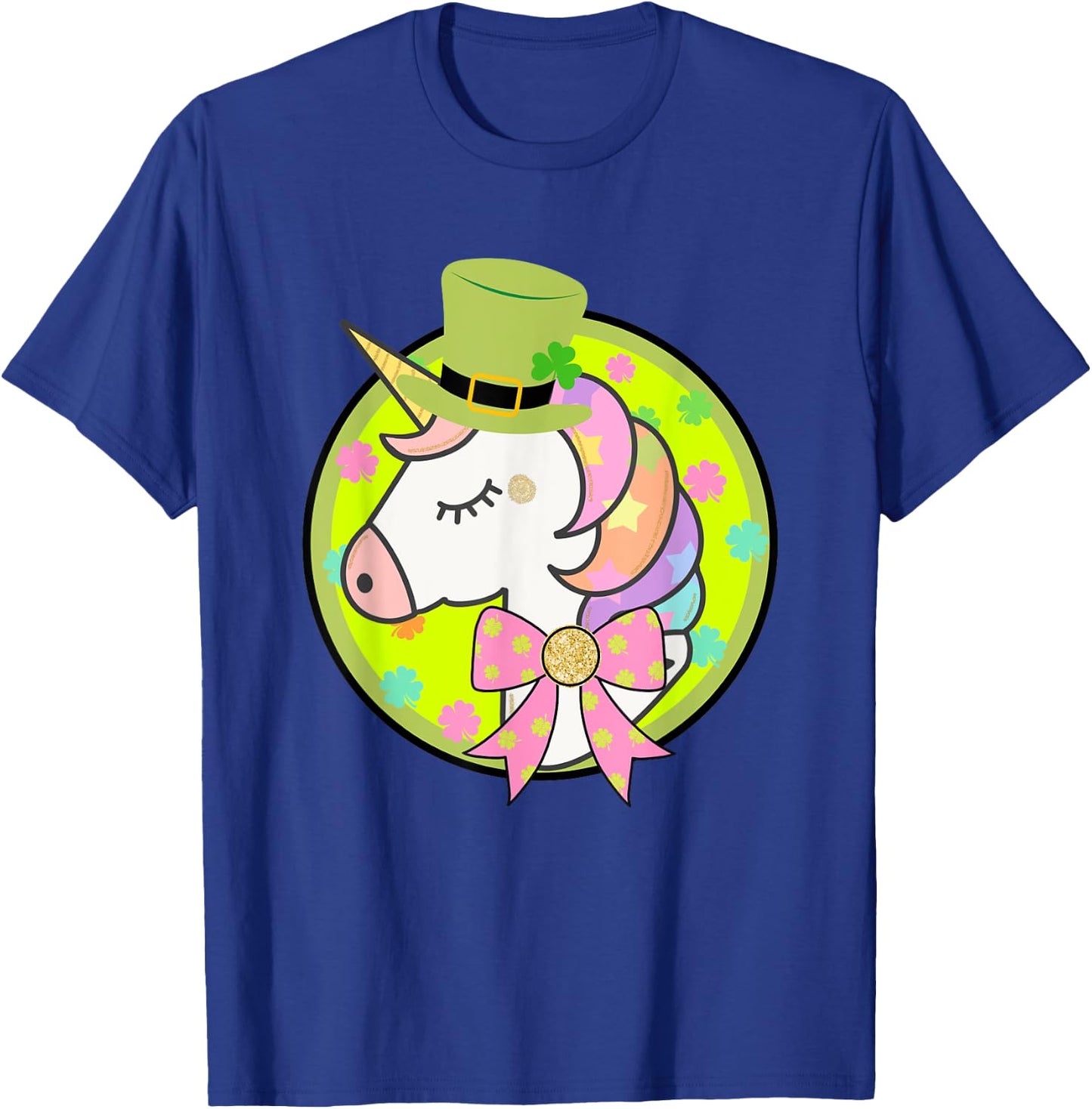 St. Patricks Day Magical Unicorn Shrit T-Shirt - T-Shirt | Royal