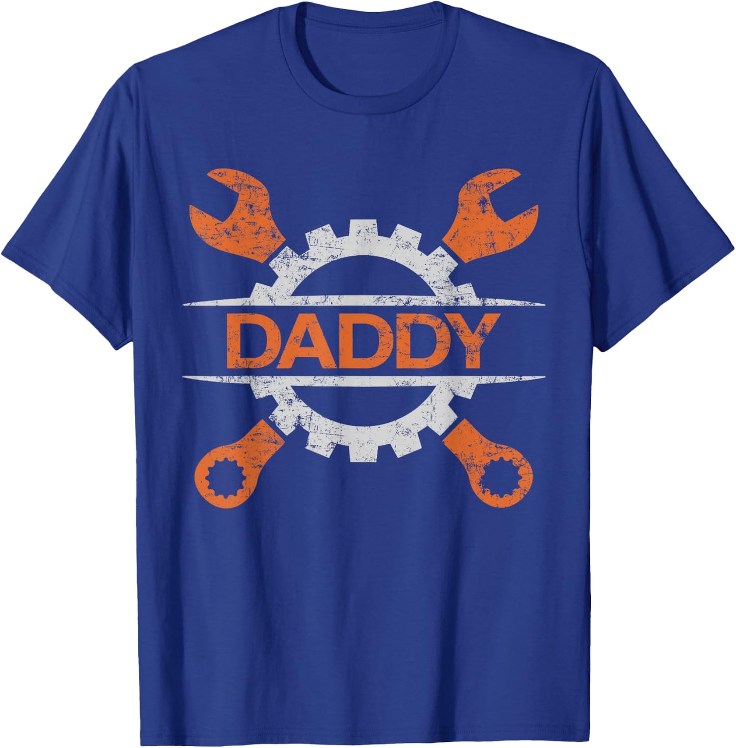 Wrench Dad Car Mechanic Daddy Garage T-Shirt - T-Shirt | Royal