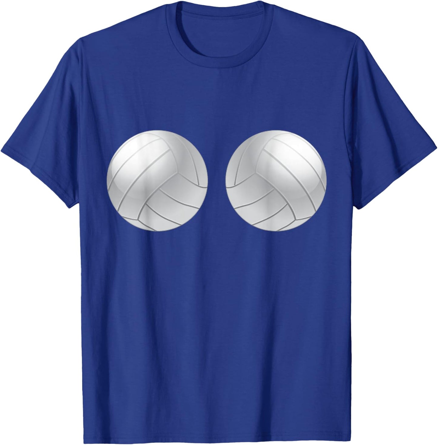 Volleyball Player Boobs Funny T-Shirt - T-Shirt | Royal