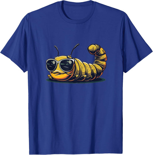 Nice Insect Costume with Sunglasses for Caterpillar Lovers T-Shirt - T-Shirt | Royal