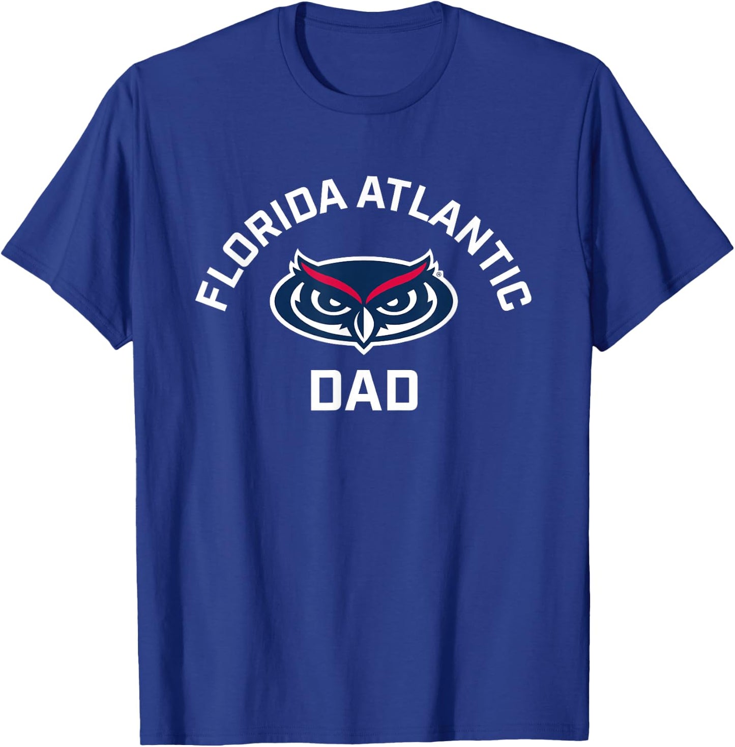 Florida Atlantic University FAU Owls Arched Dad T-Shirt - T-Shirt | Royal