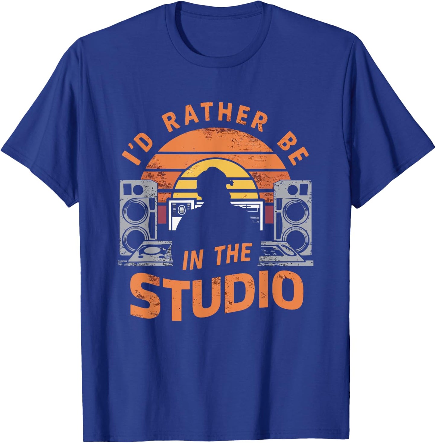 I'd Rather Be In The Studio Music Producer Film Director T-Shirt - T-Shirt | Royal
