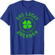 One Lucky Brennan Irish Family Four Leaf Clover T-Shirt - T-Shirt | Royal