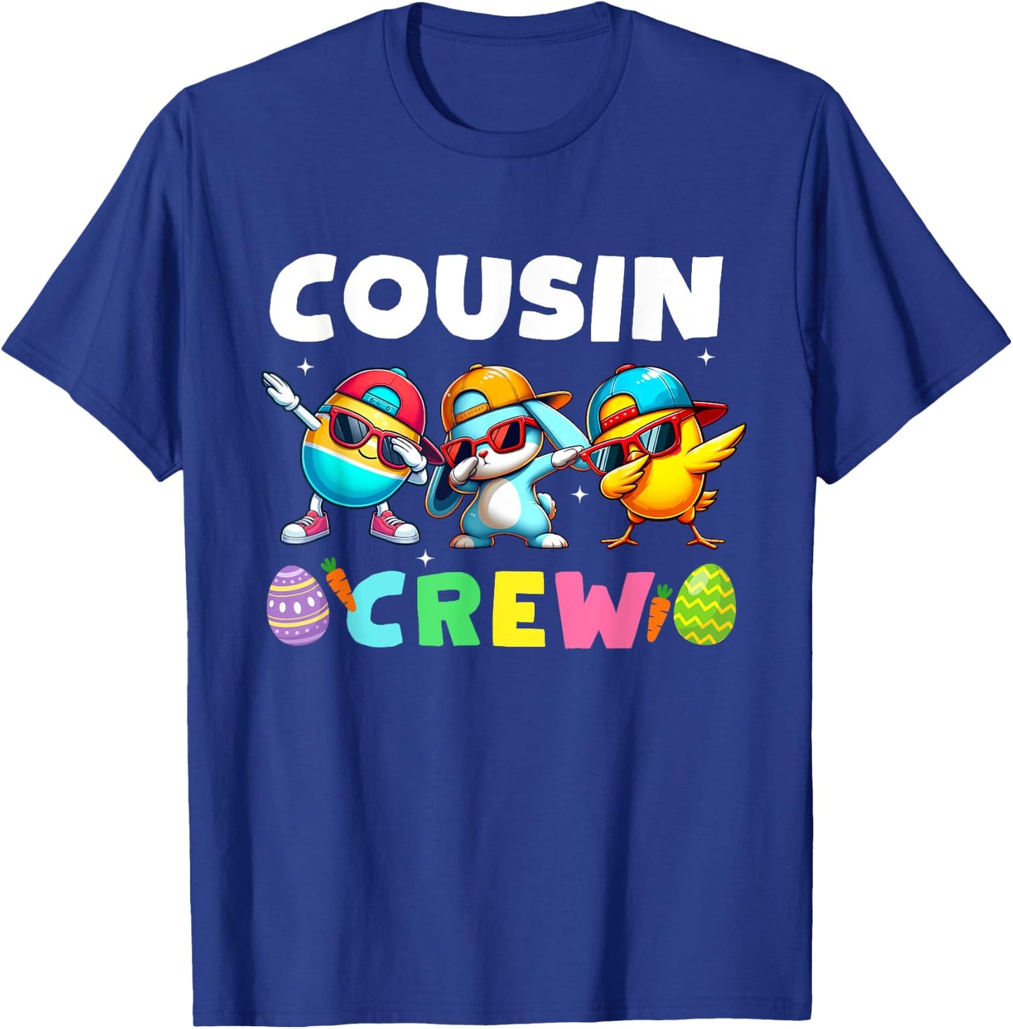 Cousin Crew Easter Bunny Family Matching Girls Boys Toddler T-Shirt - T-Shirt | Royal