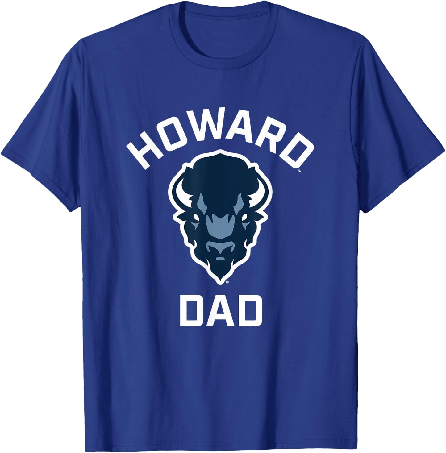 Howard University Bison Arched Dad T-Shirt - T-Shirt | Royal